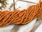 4mm Matte Orange Java Glass Pony Seed Beads (48" Strand)